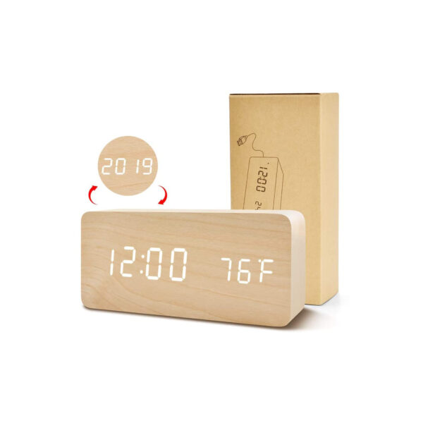 Bamboo Digital Alarm Clock