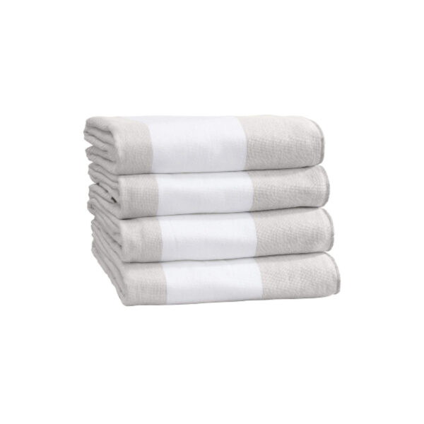 Neutral Wide Stripe Beach Towels