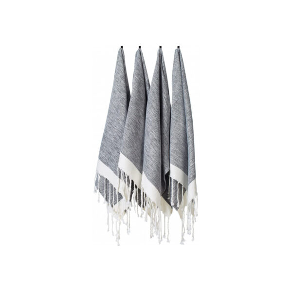 Black Turkish Cotton Towels