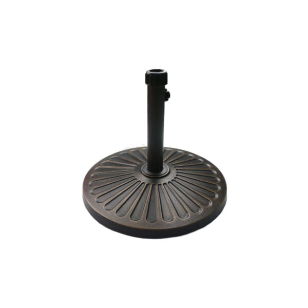 Round Antiqued Umbrella Base