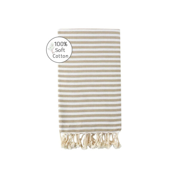 Beige Turkish Bath/Pool Towel